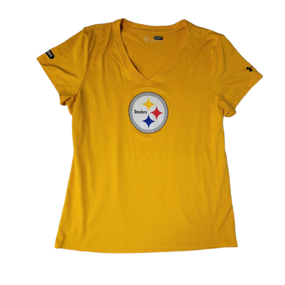 Steelers Under Armour Combine Authentic Short Sleeve Shirt Women’s Sz Large - Picture 1 of 4